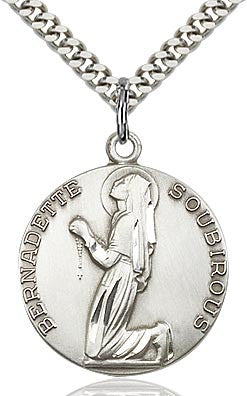 St. Bernadette Round Medal