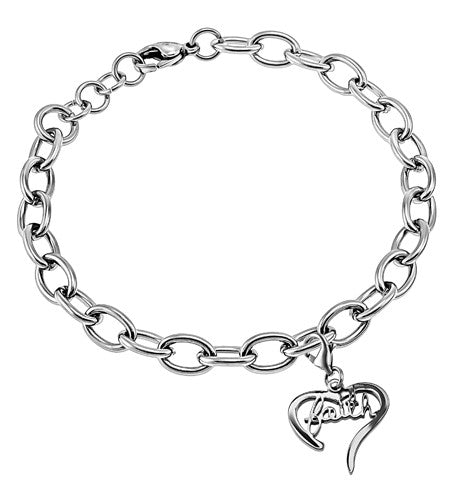 Handwriting Heart Bracelet "Faith"