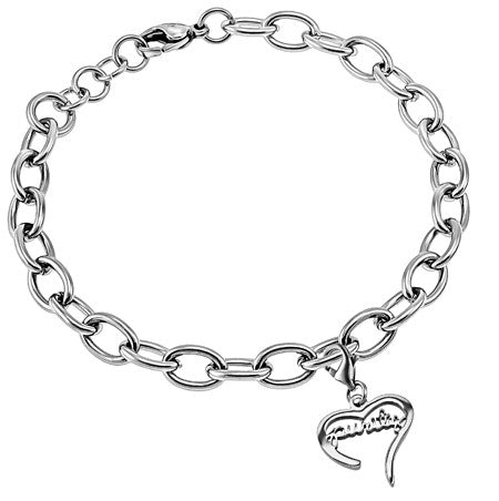 Handwriting Heart Bracelet "Purity"