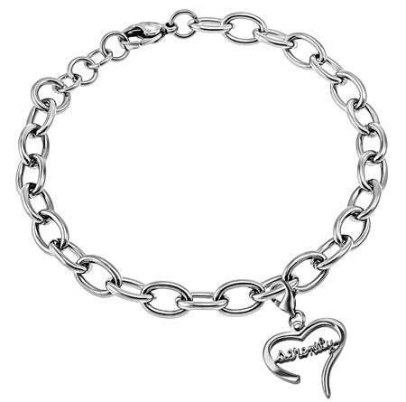 Handwriting Heart Bracelet “Serenity"