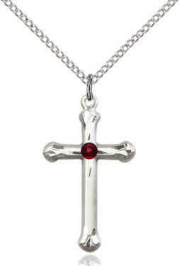 Birthstone Cross Necklace - Multiple Options