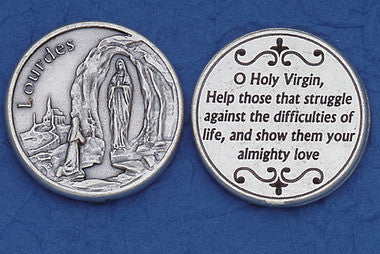 Lady of Lourdes Pocket Token