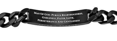 Black Neo Bracelet "Man of God"