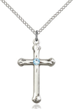 Birthstone Cross Necklace - Multiple Options