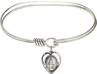 Miraculous Heart Bangle Bracelet