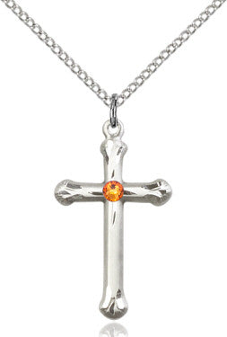 Birthstone Cross Necklace - Multiple Options