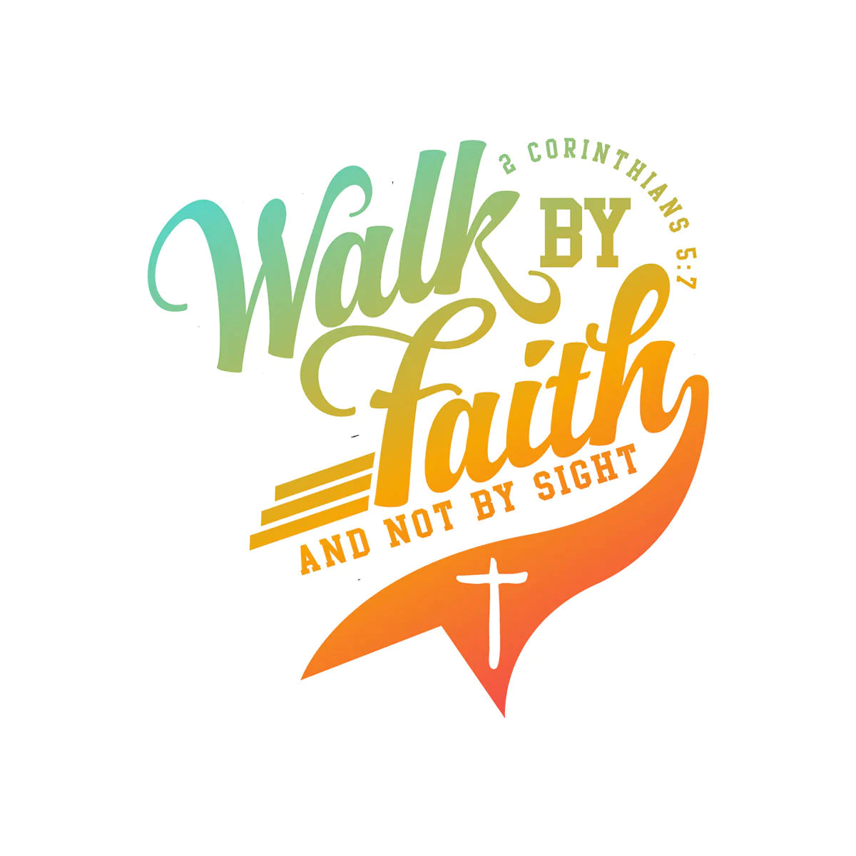 Walk by Faith Vinyl Sticker