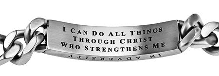 Silver Neo Bracelet "His Strength"