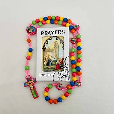 Child's Rosary KIT -PINK    (MOQ 6)