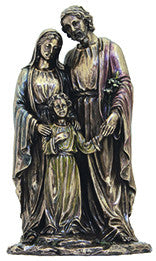 Holy Family Cold Cast Bronze 10"