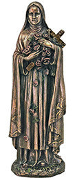 St. Theresa from the Veronese Collection in cold cast bronze, 8"